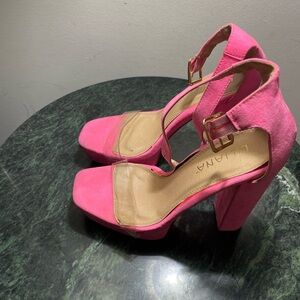Liliana Hot Pink Platform Heels